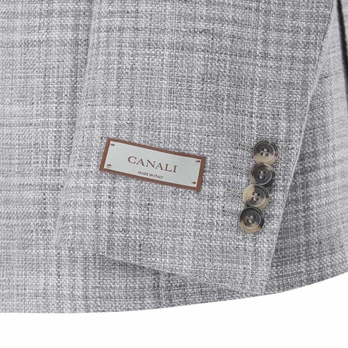 Grauer Woll-Leinen Kei Blazer