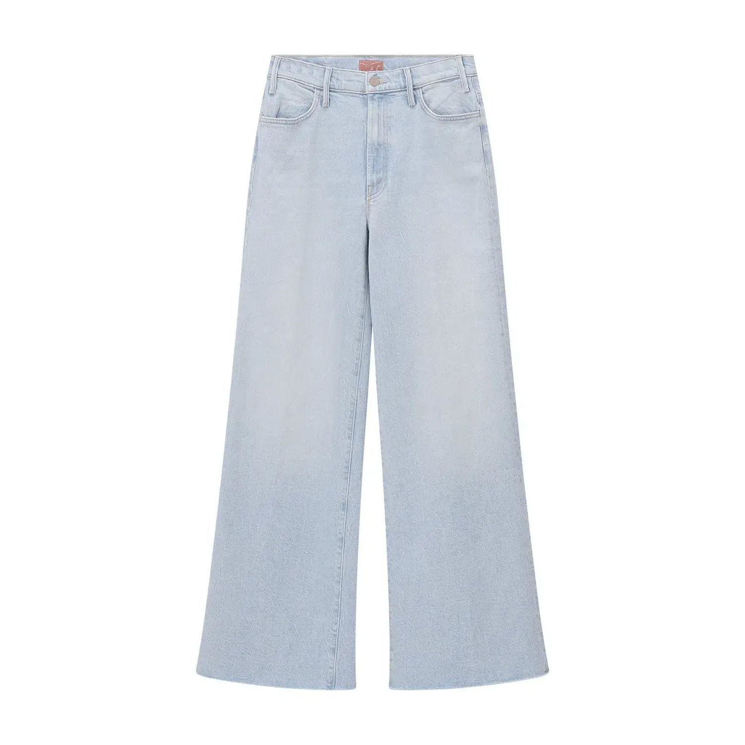 Weite Jeans aus hellem Denim