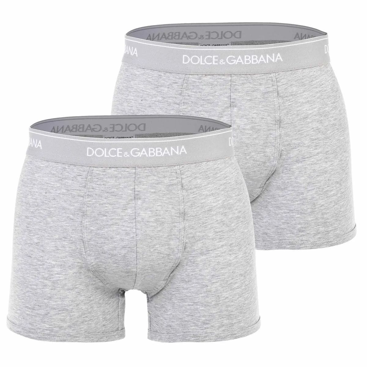Herren Graue Stretch Baumwoll Boxer Briefs