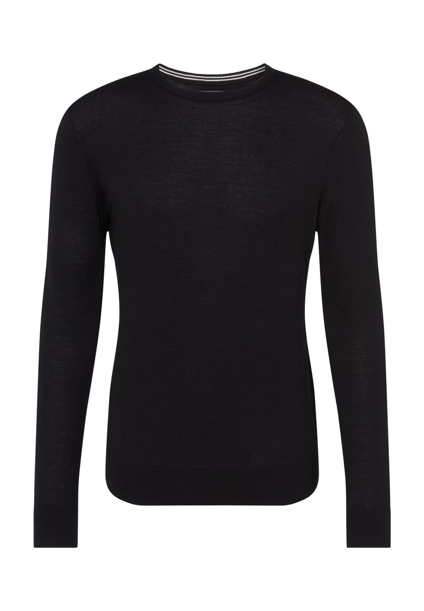 Essential Rundhals-Pullover aus Merinowolle