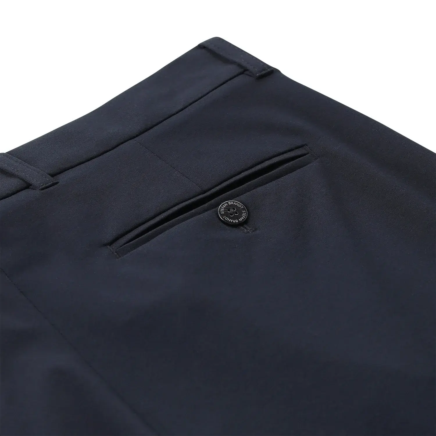Klassische marineblaue Anzughose schmale Passform