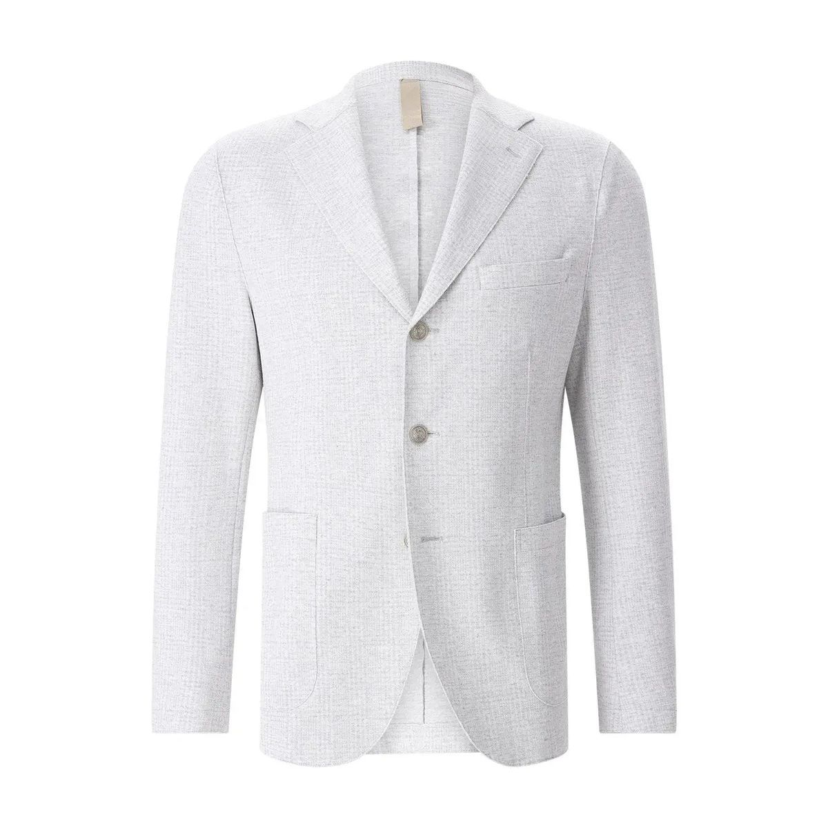 Hellgrauer gemusterter moderner Blazer