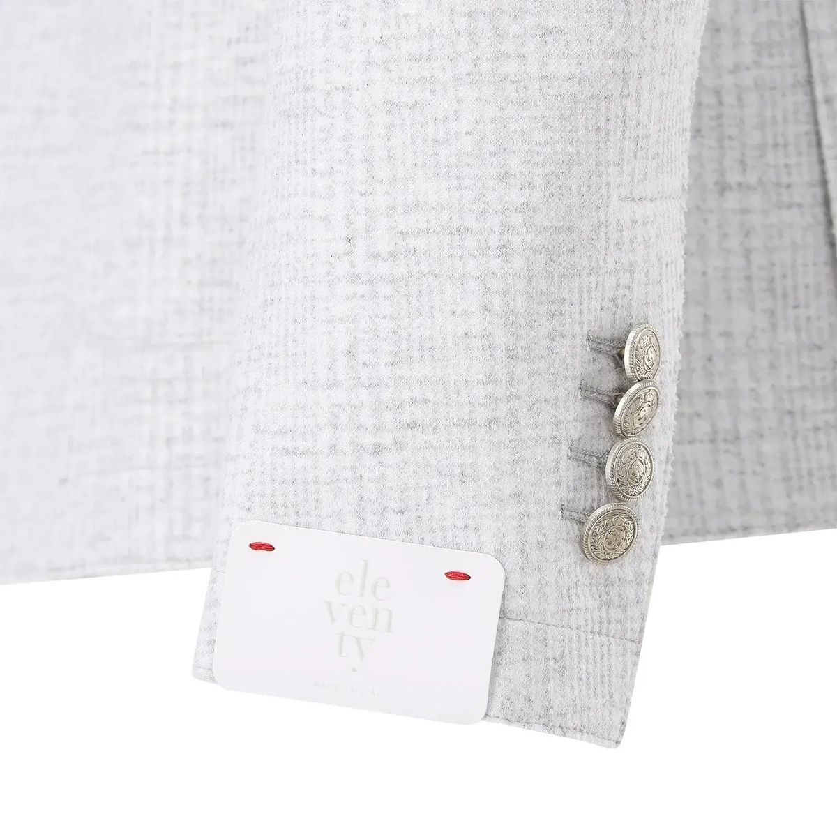 Hellgrauer gemusterter moderner Blazer