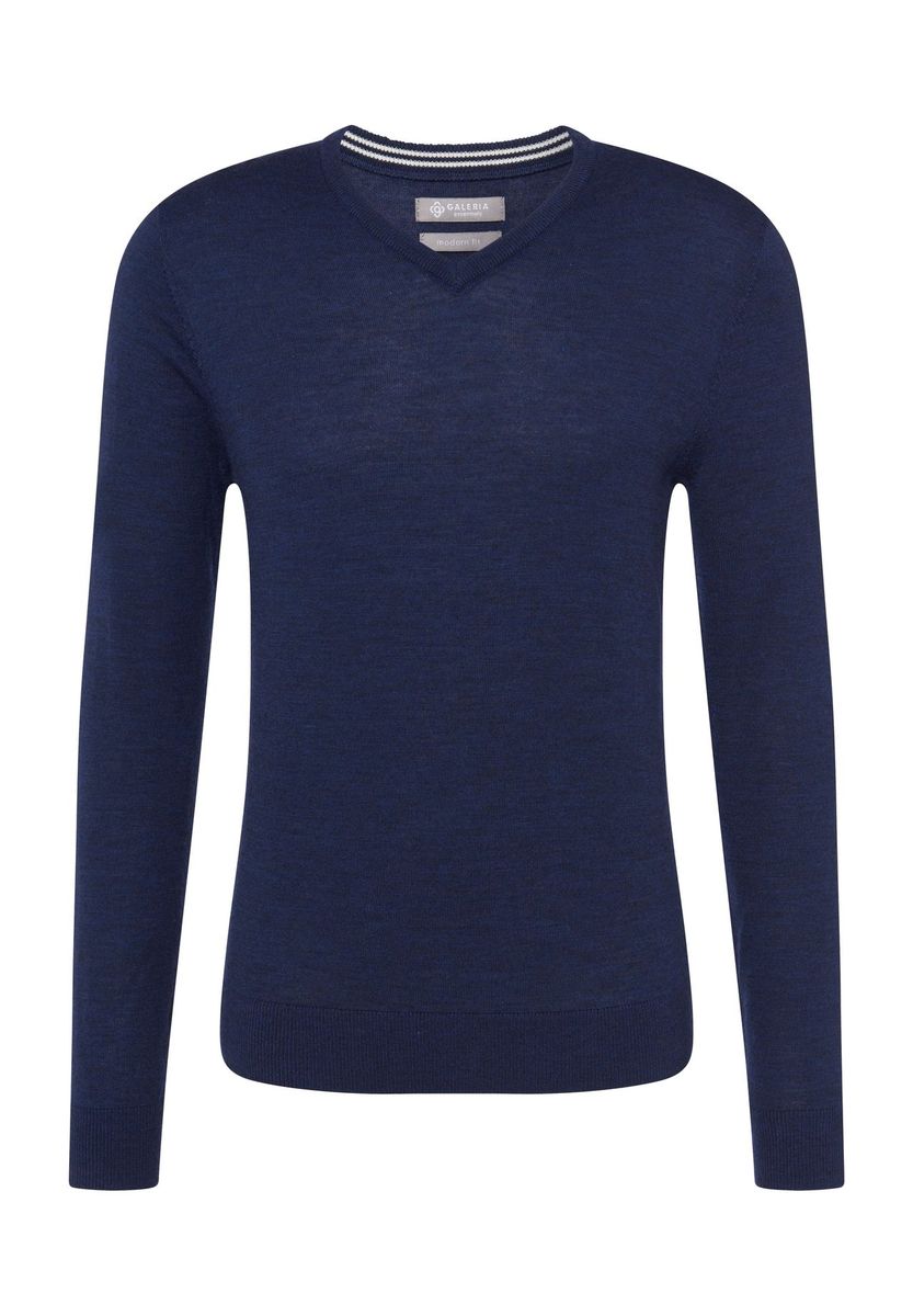 Herren Modern Fit V-Ausschnitt Pullover