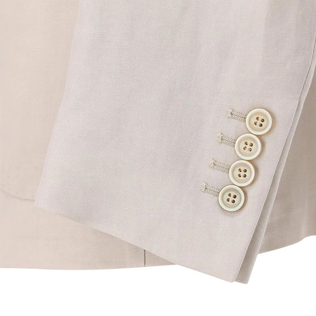 Beiger Blazer aus Leinenmischung