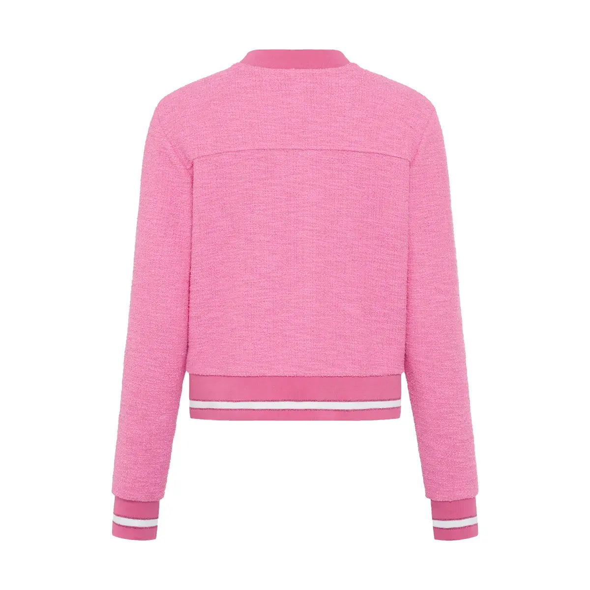 Pinkfarbene Bomberjacke mit Taschen