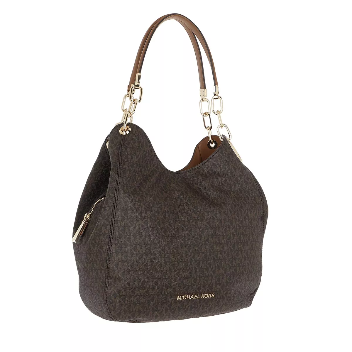 Logo-Print Ketten-Schultertasche