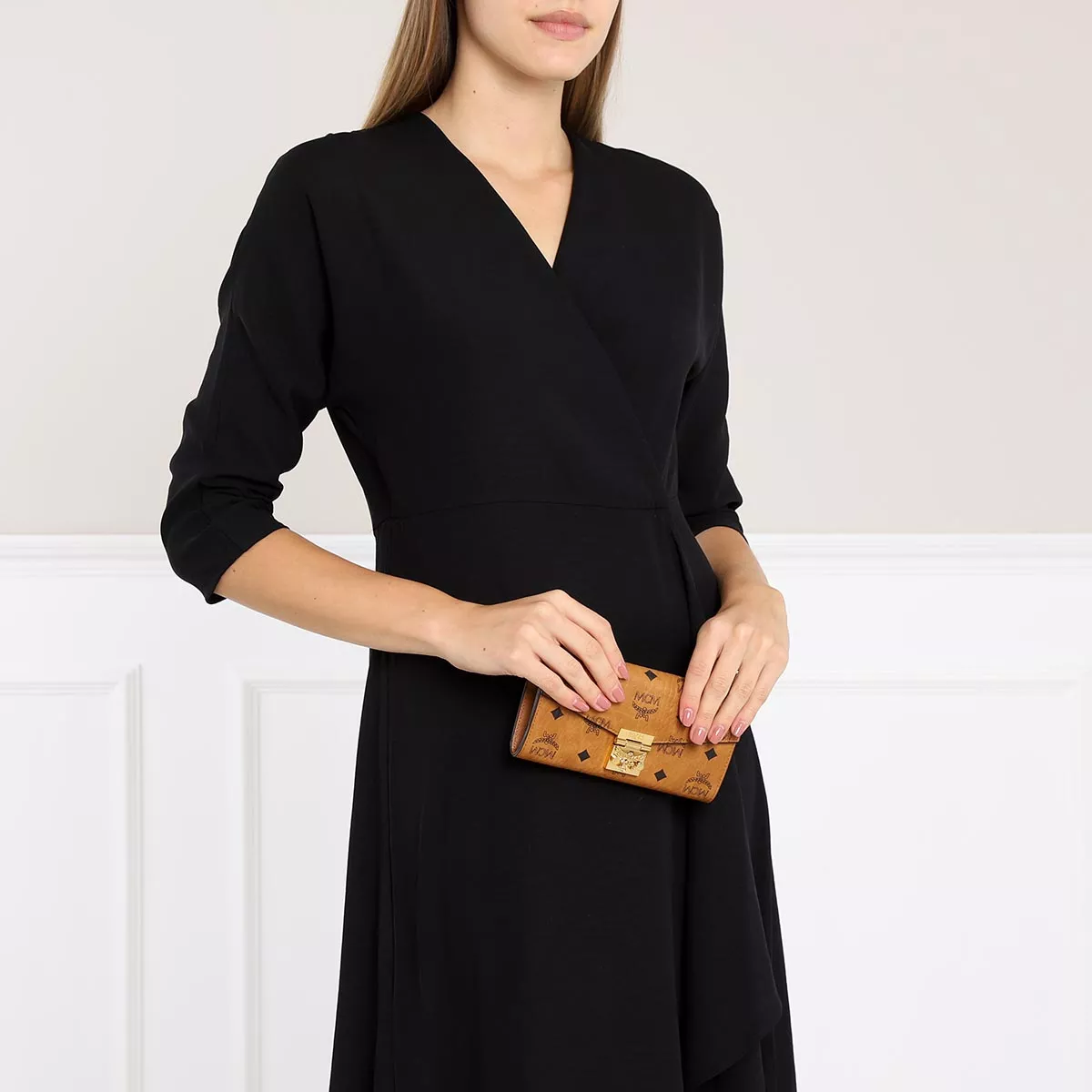 Visetos beschichtete Canvas Kette Brieftasche