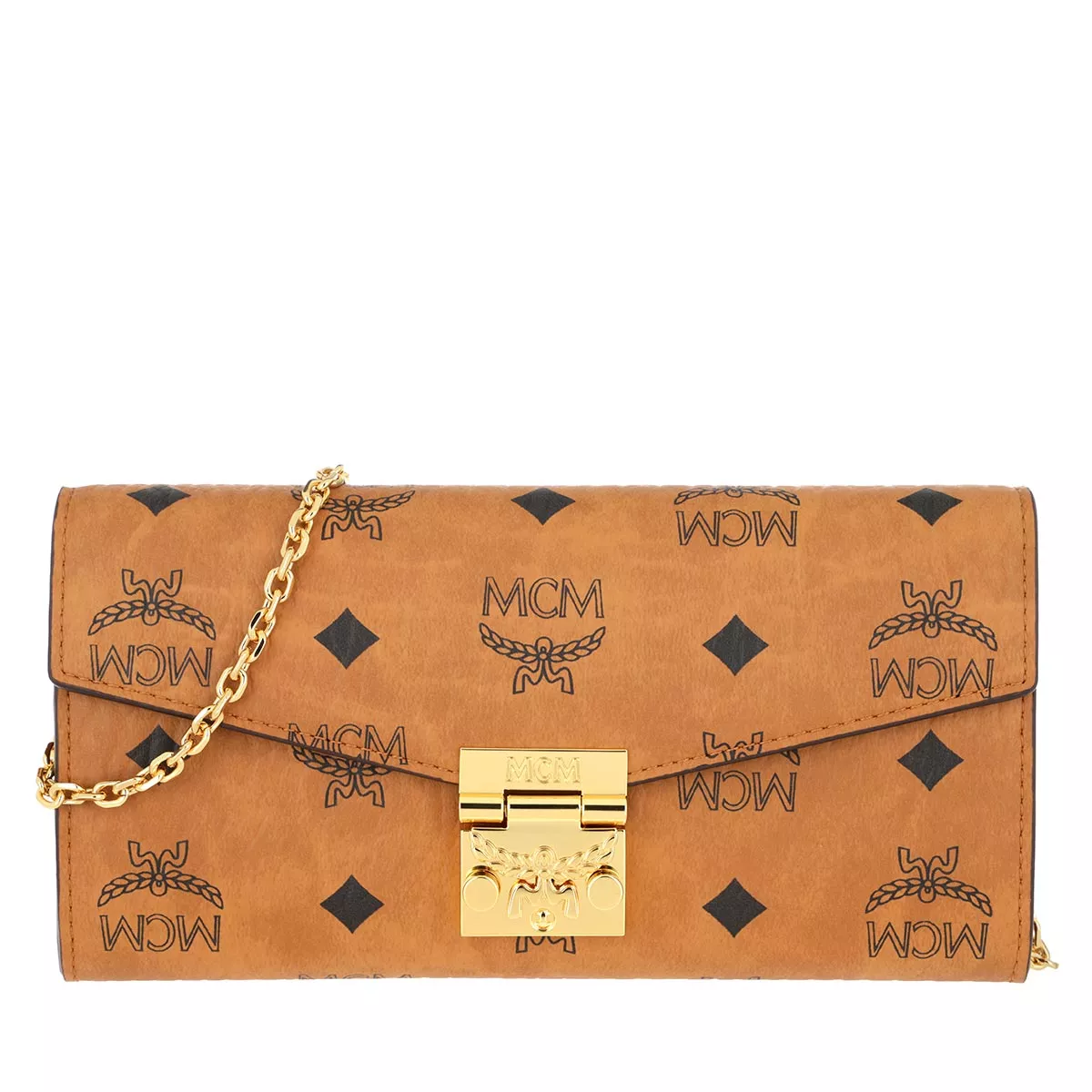 Visetos beschichtete Canvas Kette Brieftasche