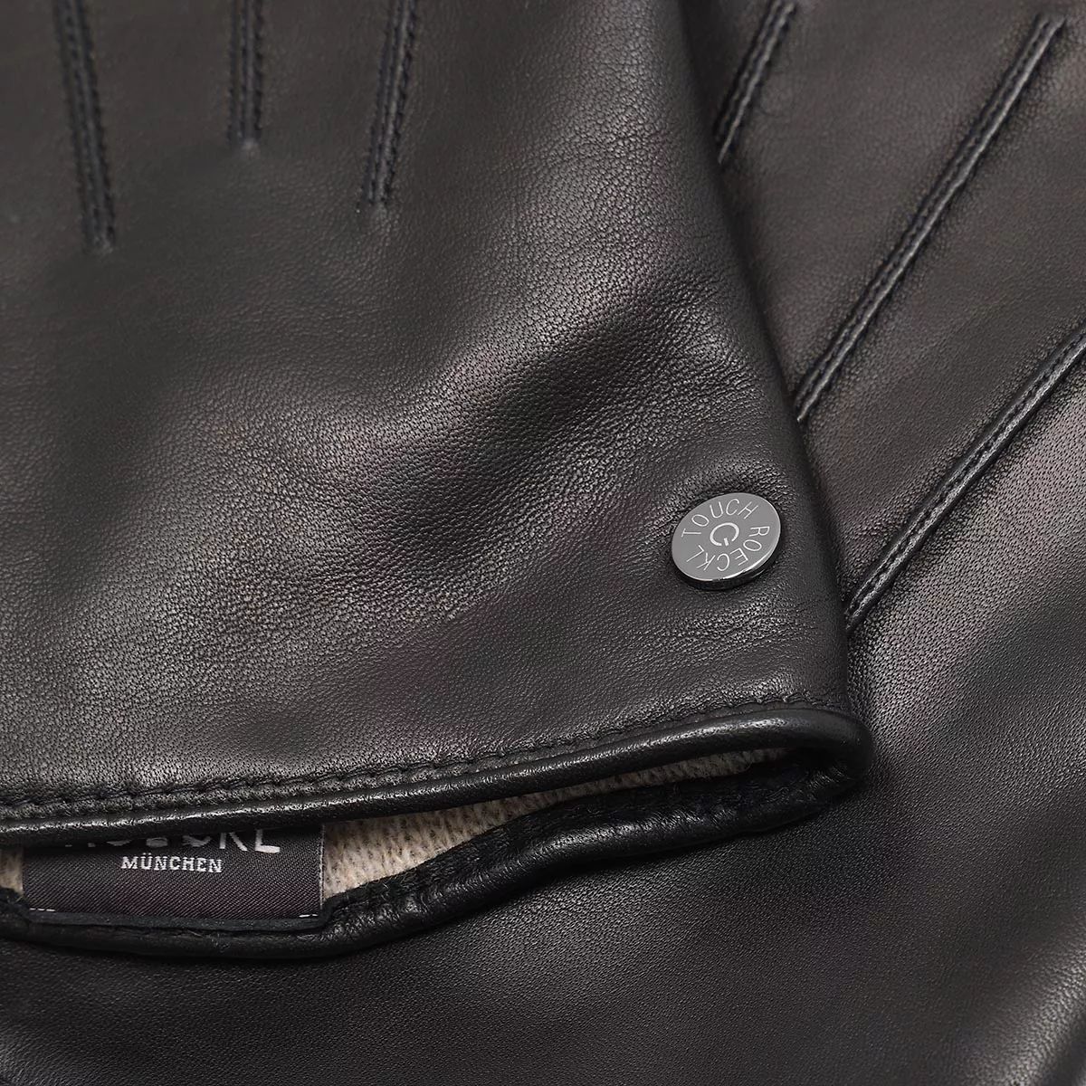 Klassische Leder-Touchscreen-Handschuhe für Damen