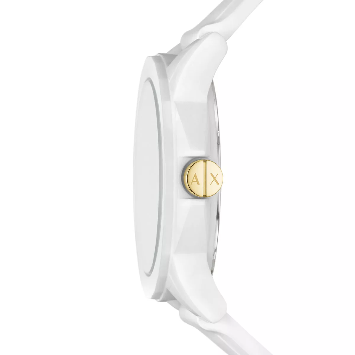 Damen Weiß Silikonarmbanduhr Set