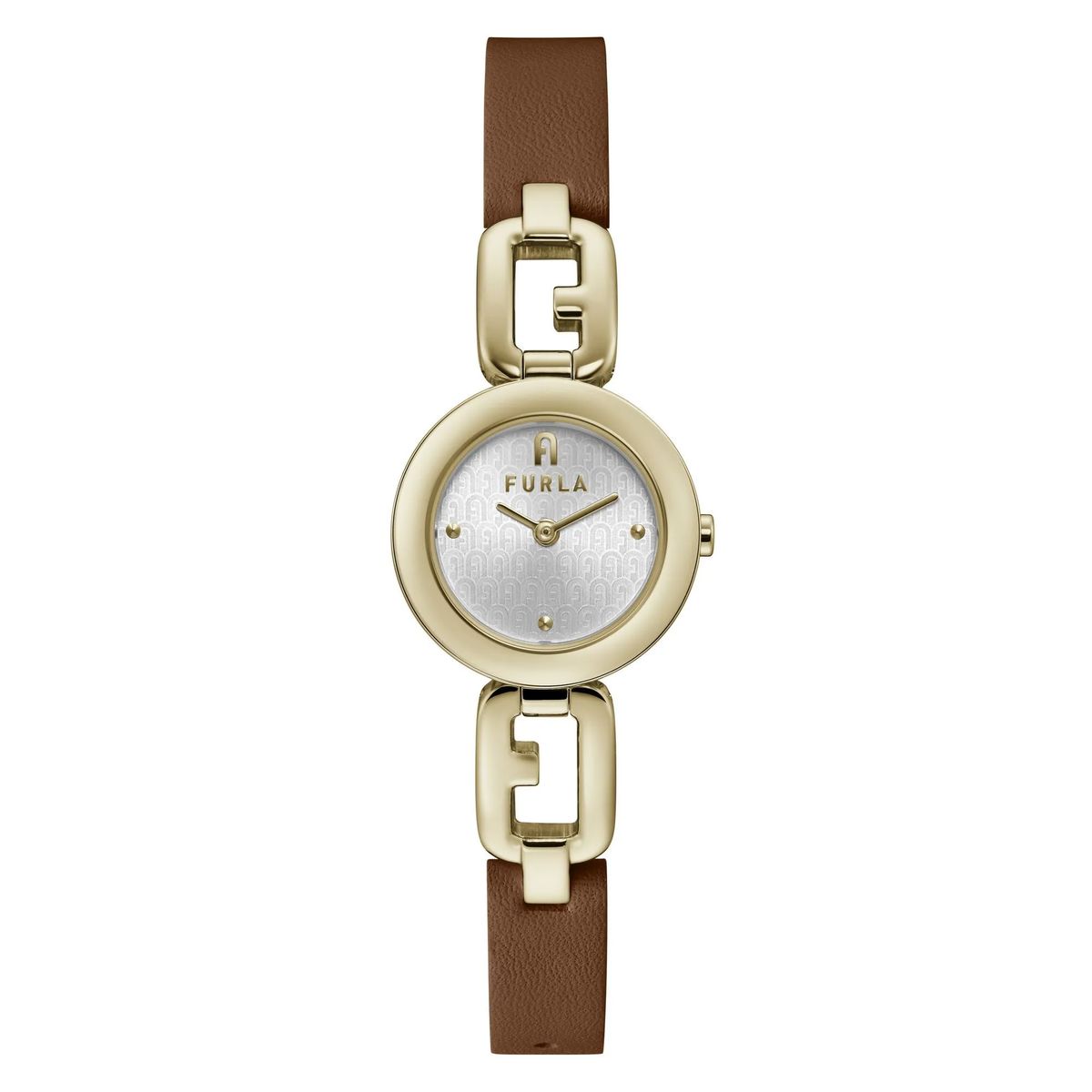 Elegante Damenuhr mit Lederarmband