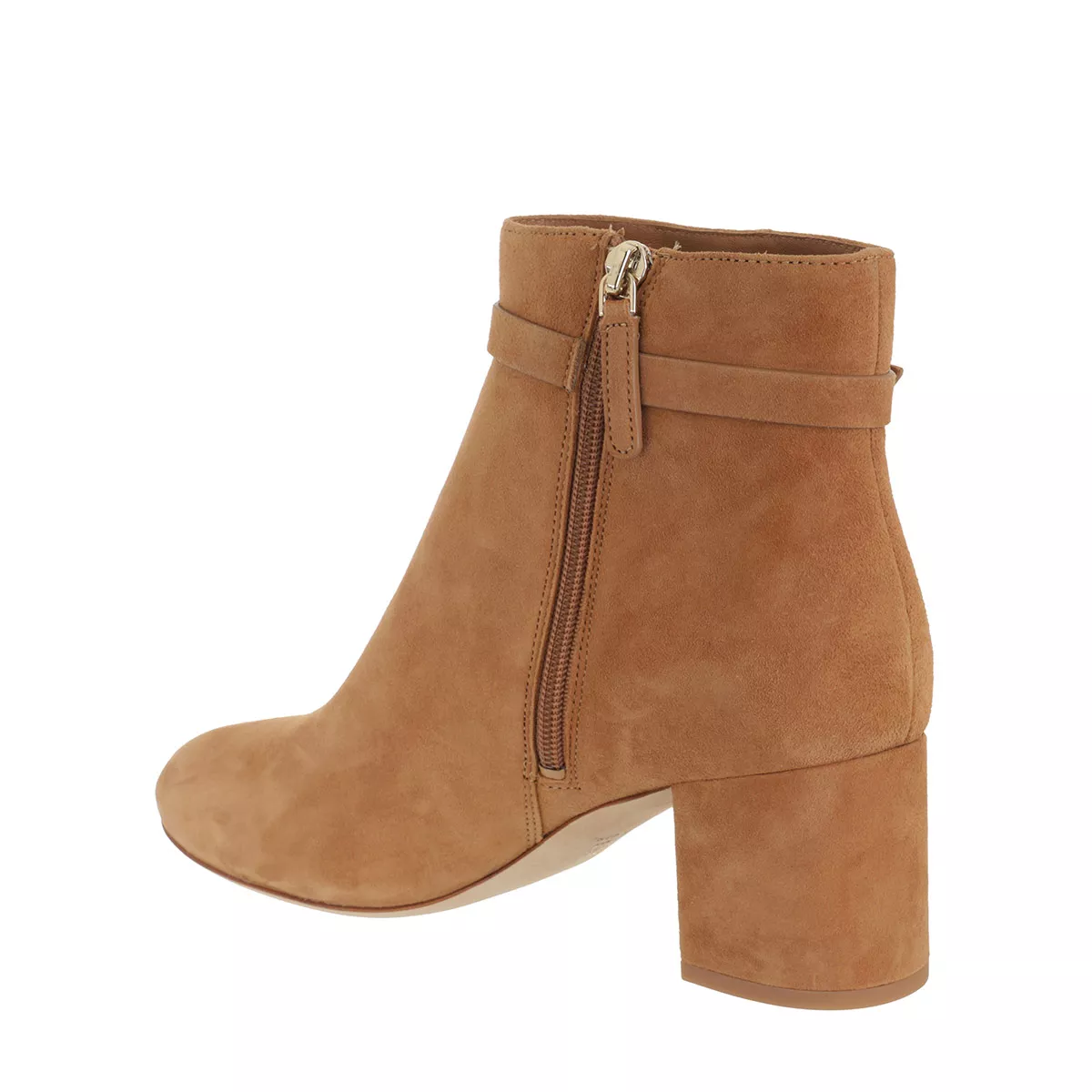 Stiefeletten mit Blockabsatz aus Wildleder