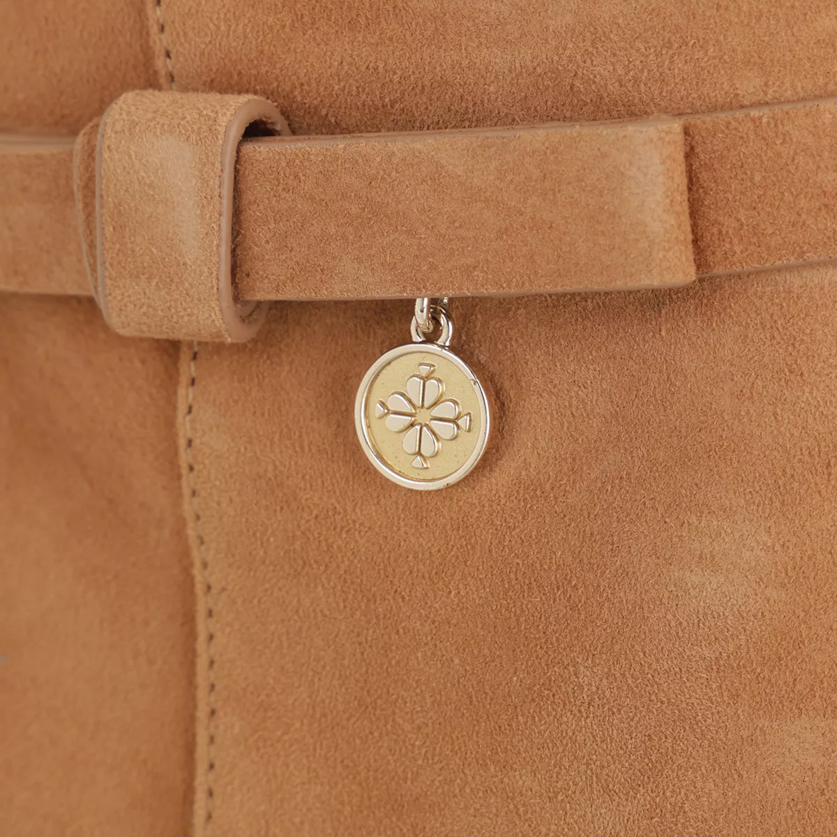 Stiefeletten mit Blockabsatz aus Wildleder