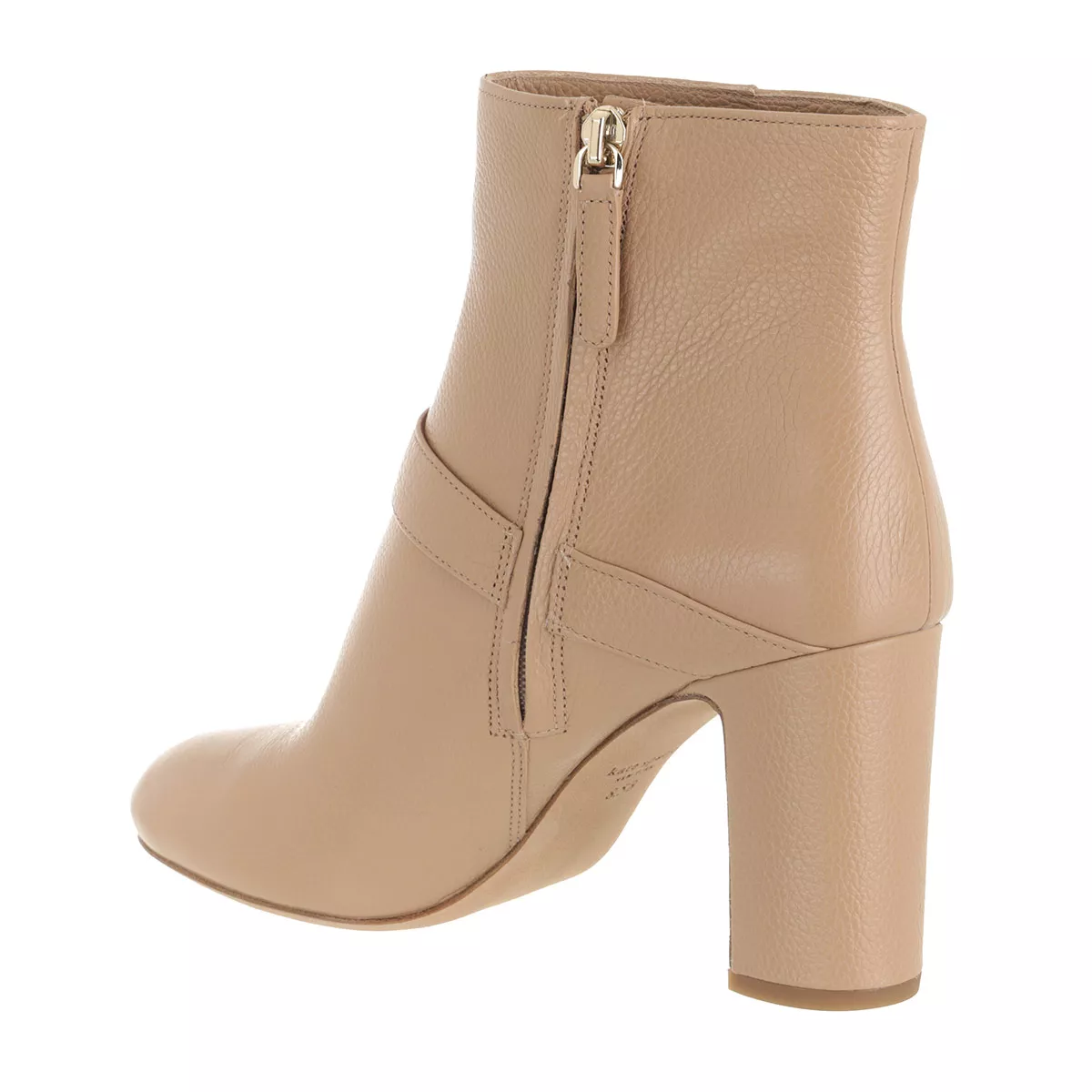 Elegante Leder Stiefeletten mit Absatz