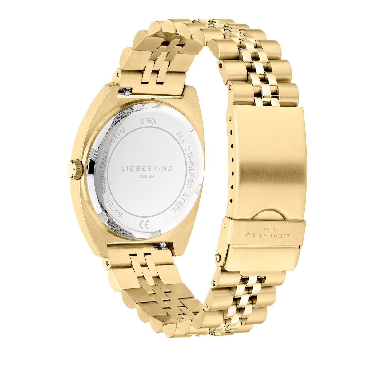 Elegante Multifunktions-Damenuhr in Goldton