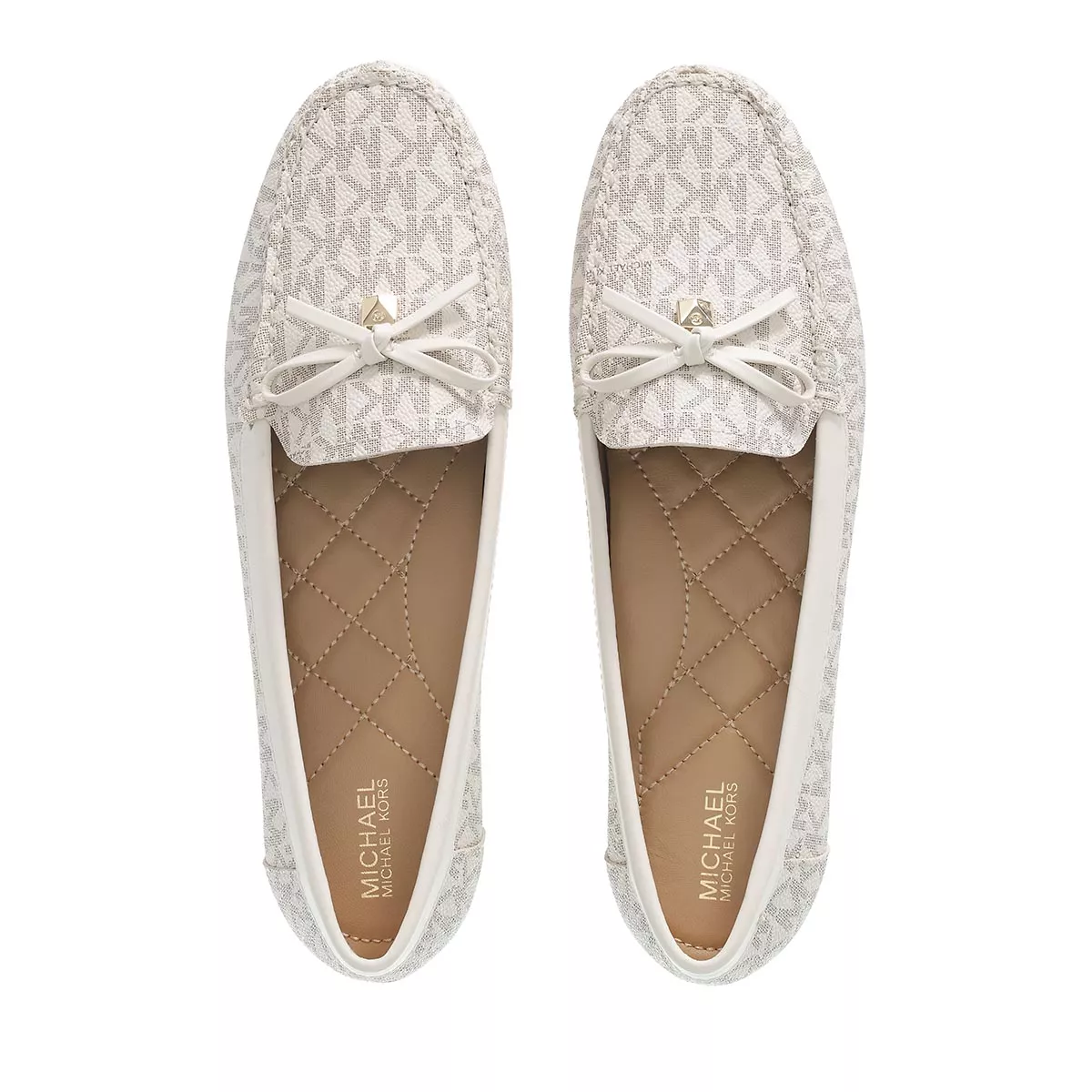 Gemusterter Canvas Loafer mit Schleifendetail