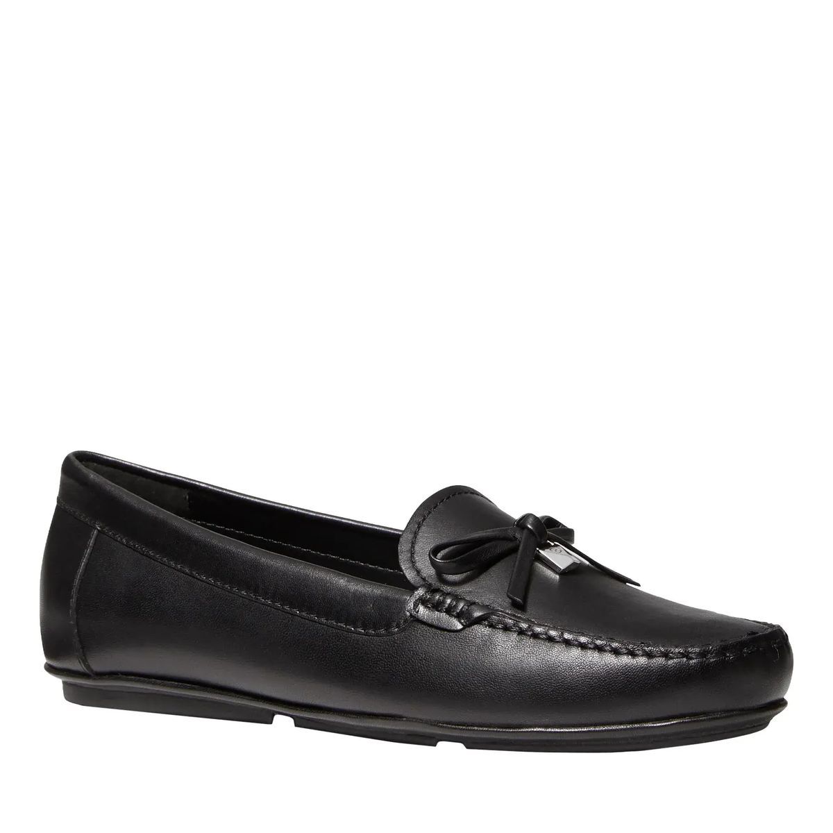 Klassische Leder Loafer mit Schleifendetail