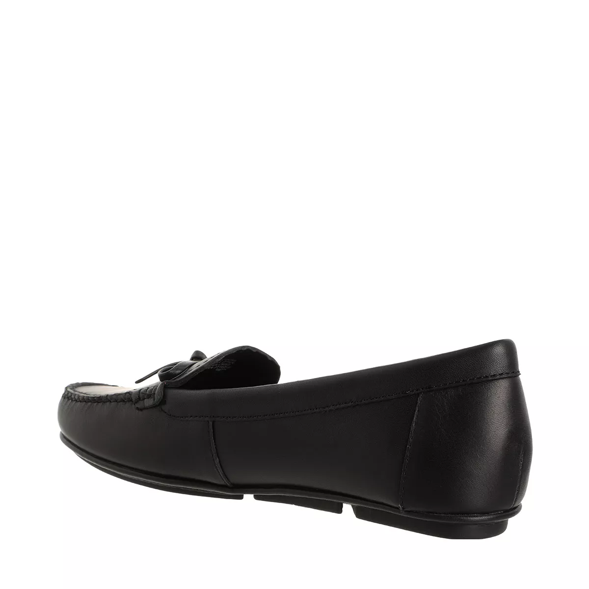 Klassische Leder Loafer mit Schleifendetail