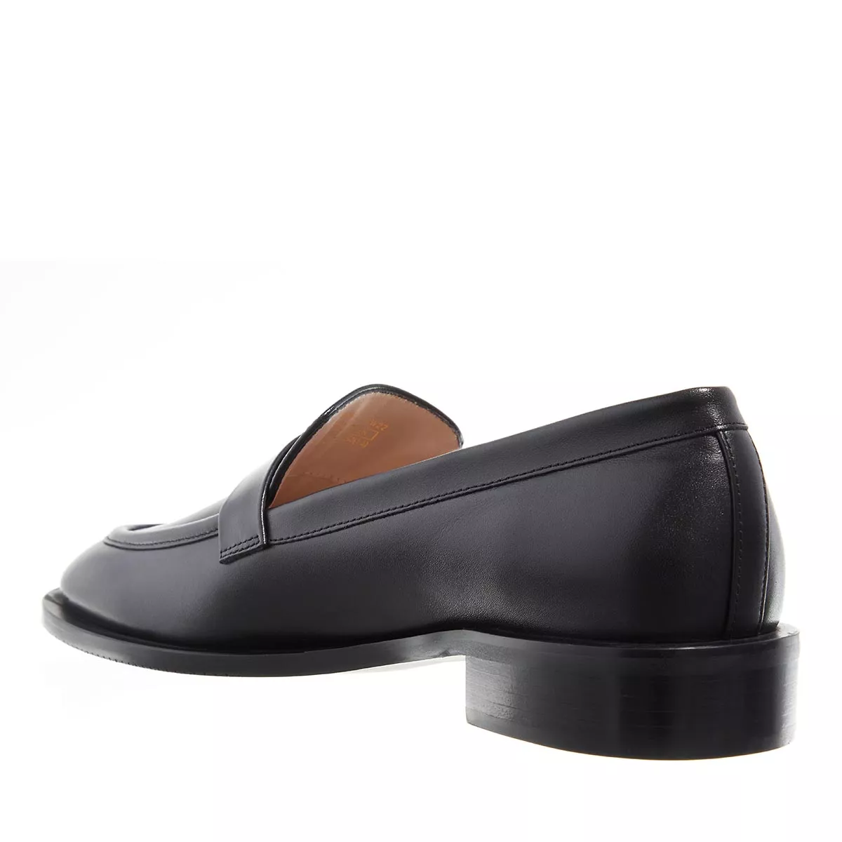 Klassischer schwarzer Penny Loafer aus Leder