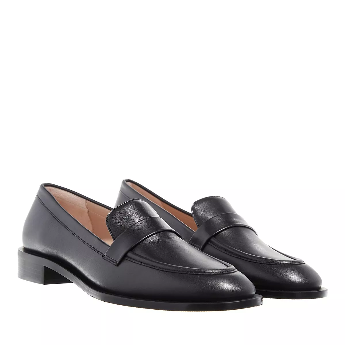 Klassischer schwarzer Penny Loafer aus Leder