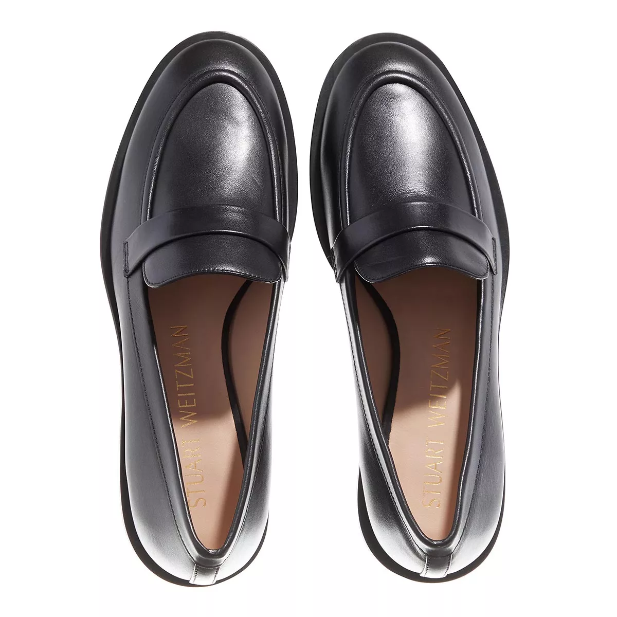 Klassischer schwarzer Penny Loafer aus Leder