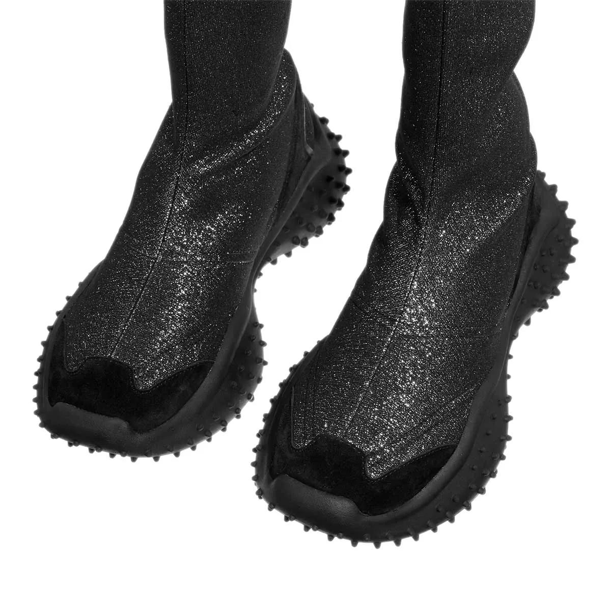 Glitzer Socken-Stil Stiefeletten