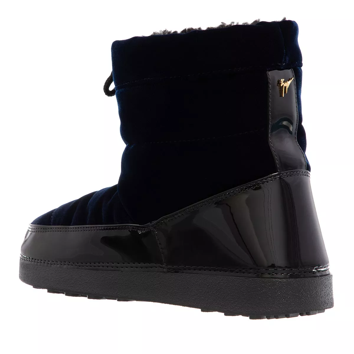 Gepolsterte Schneestiefel aus Samt