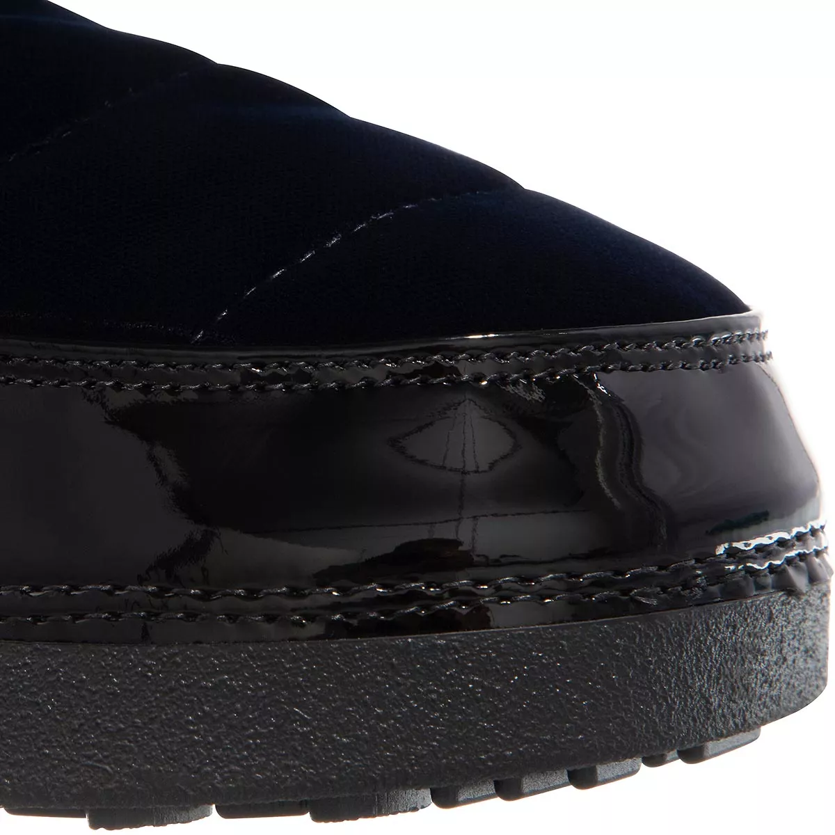Gepolsterte Schneestiefel aus Samt