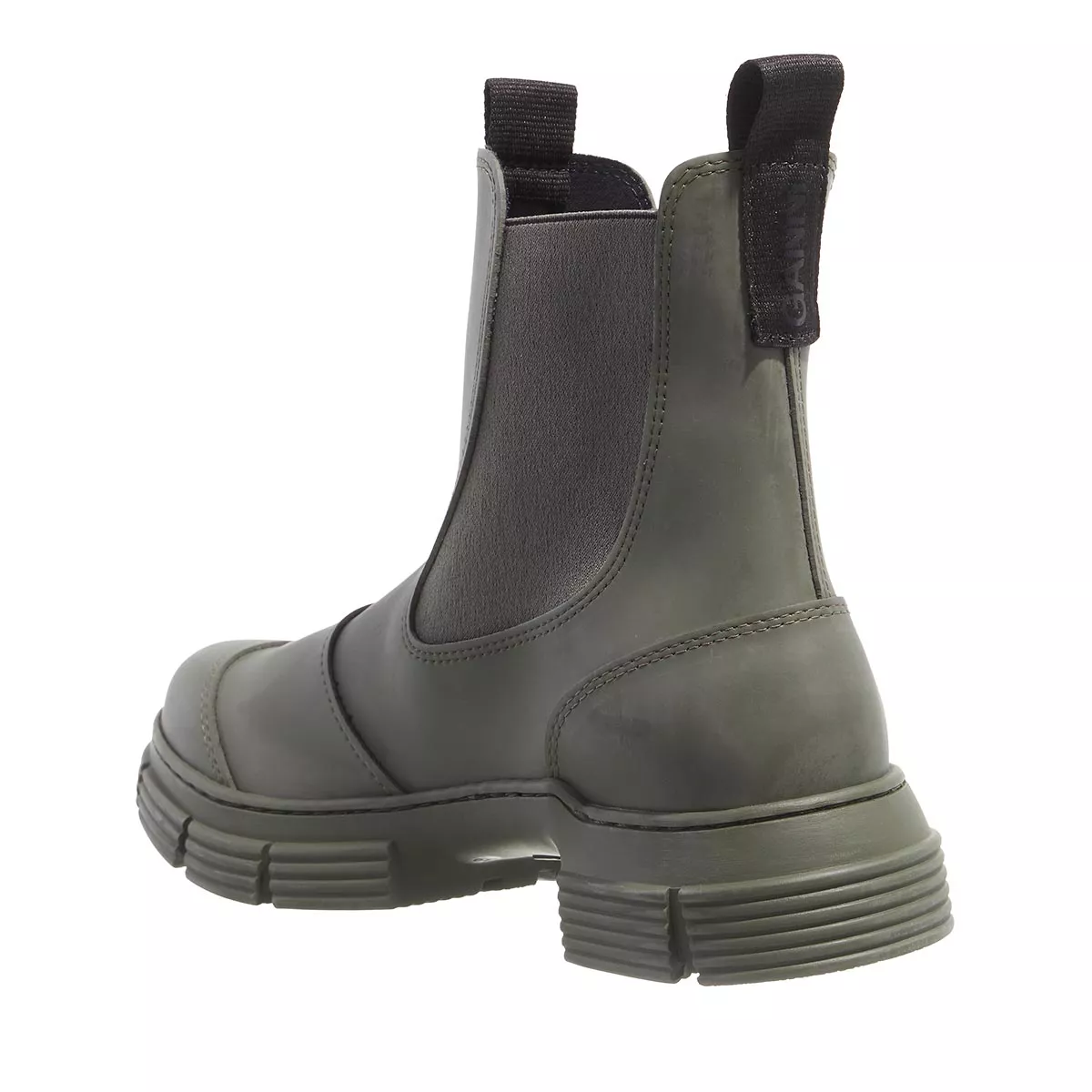Klobige Chelsea Boots aus Recycling-Gummi