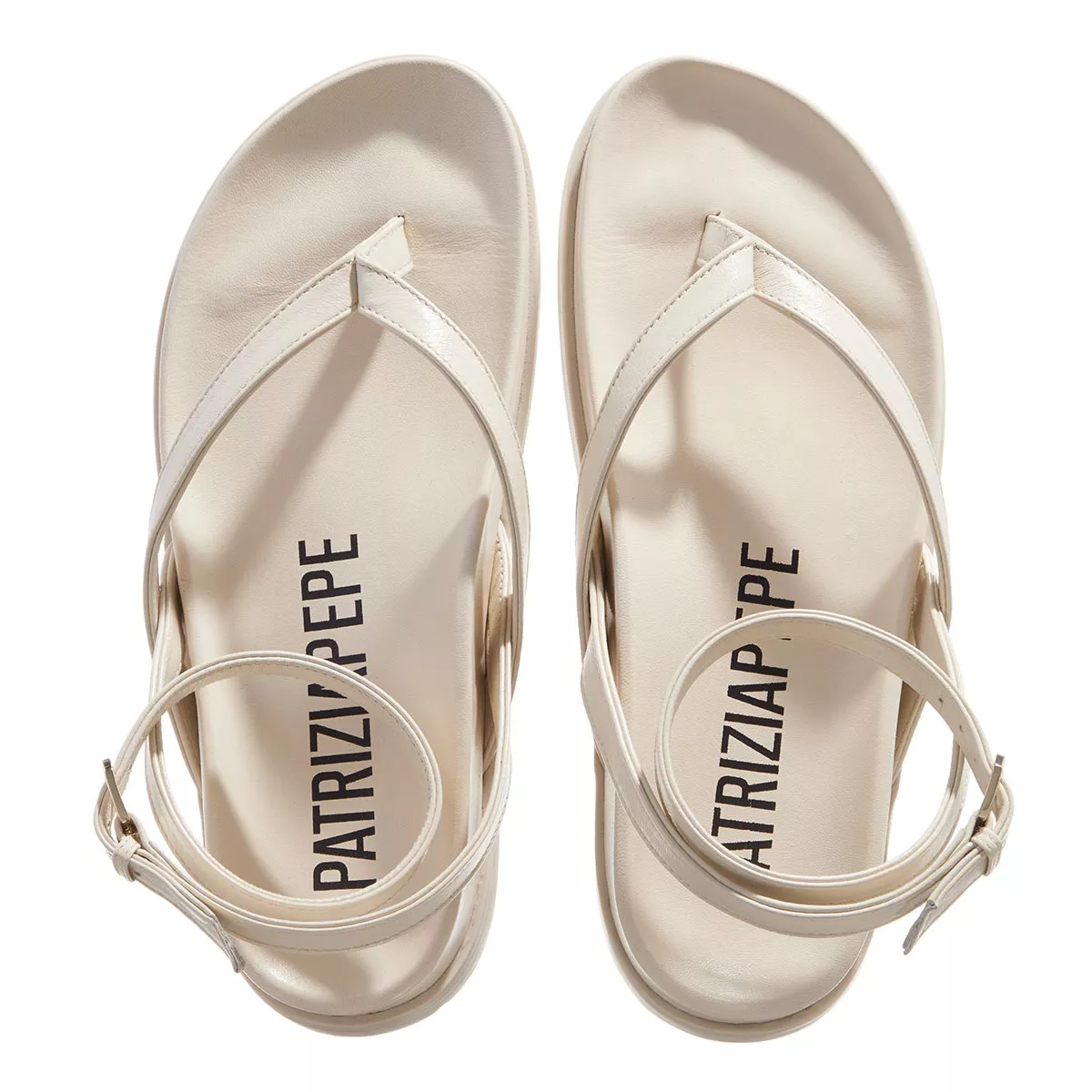 Minimalistische Zehentrenner-Sandalen mit Knöchelriemen