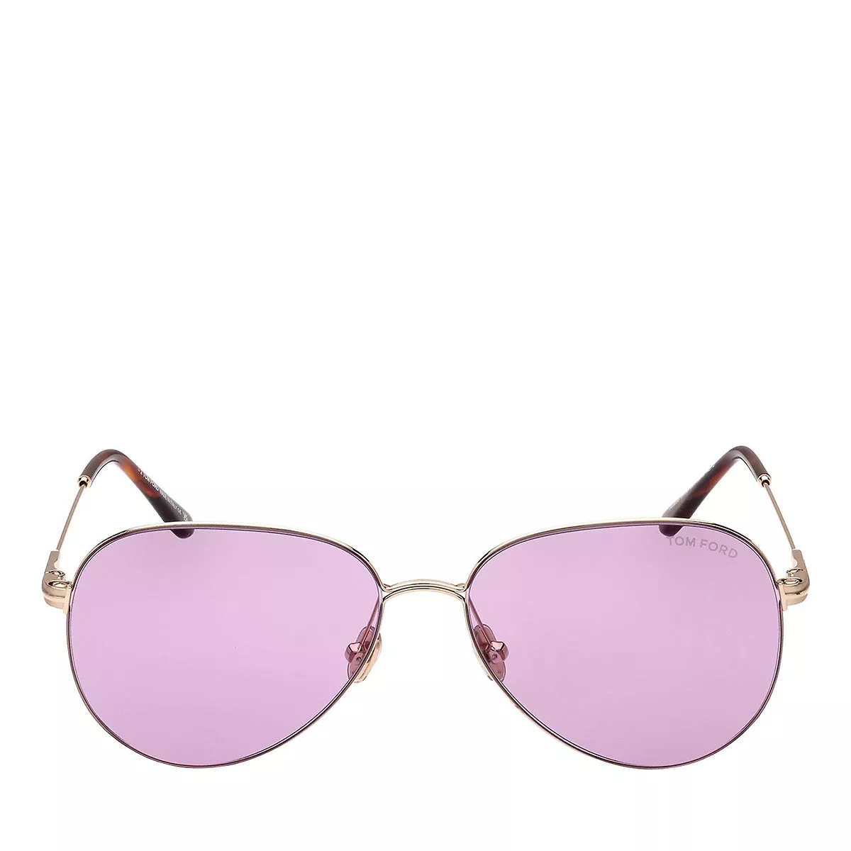 Pilotenbrille mit lila Gläsern