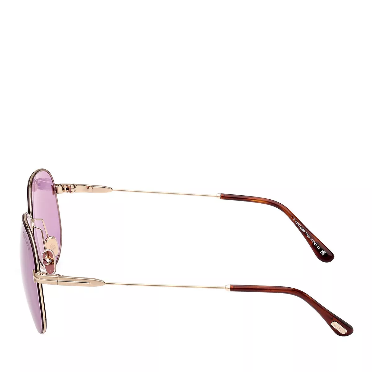 Pilotenbrille mit lila Gläsern
