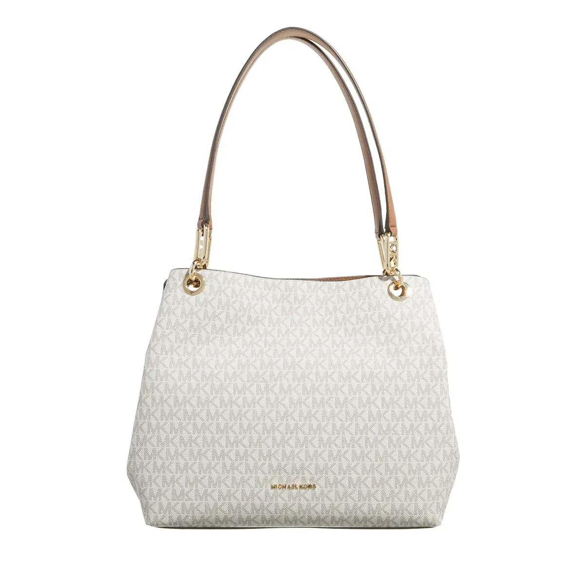 Shopper Schultertasche mit Logoprint