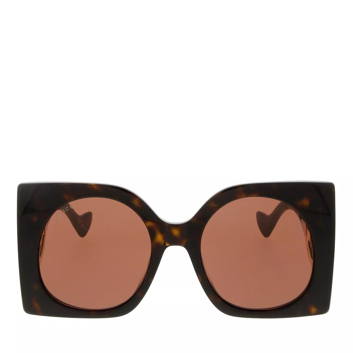 Übergroße Sonnenbrille mit runden Gläsern
