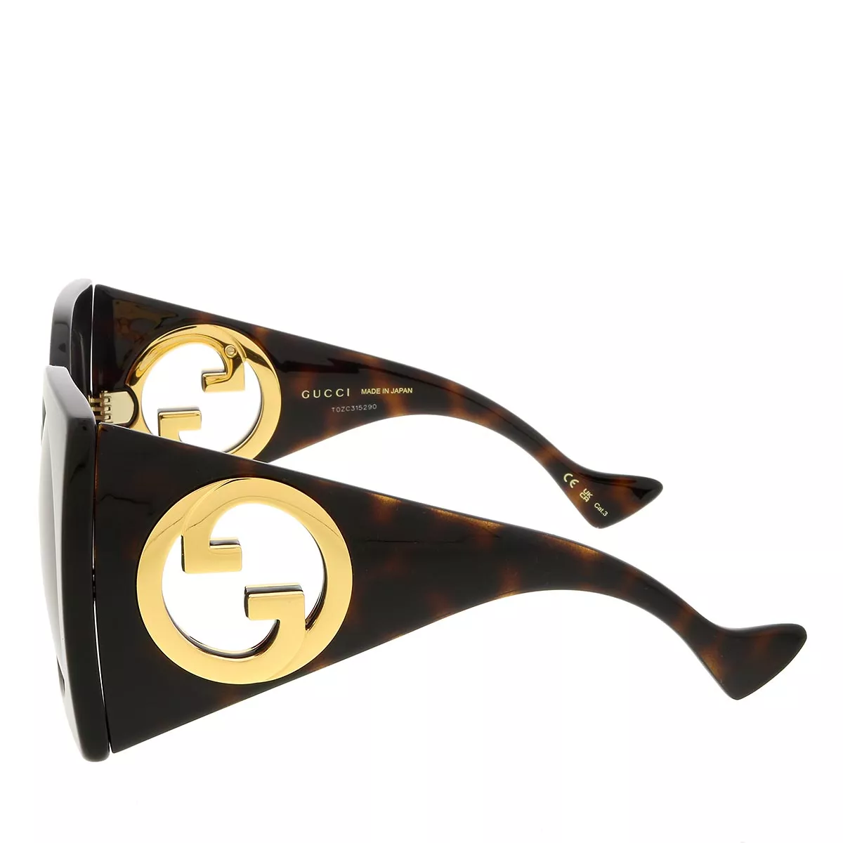 Übergroße Sonnenbrille mit runden Gläsern