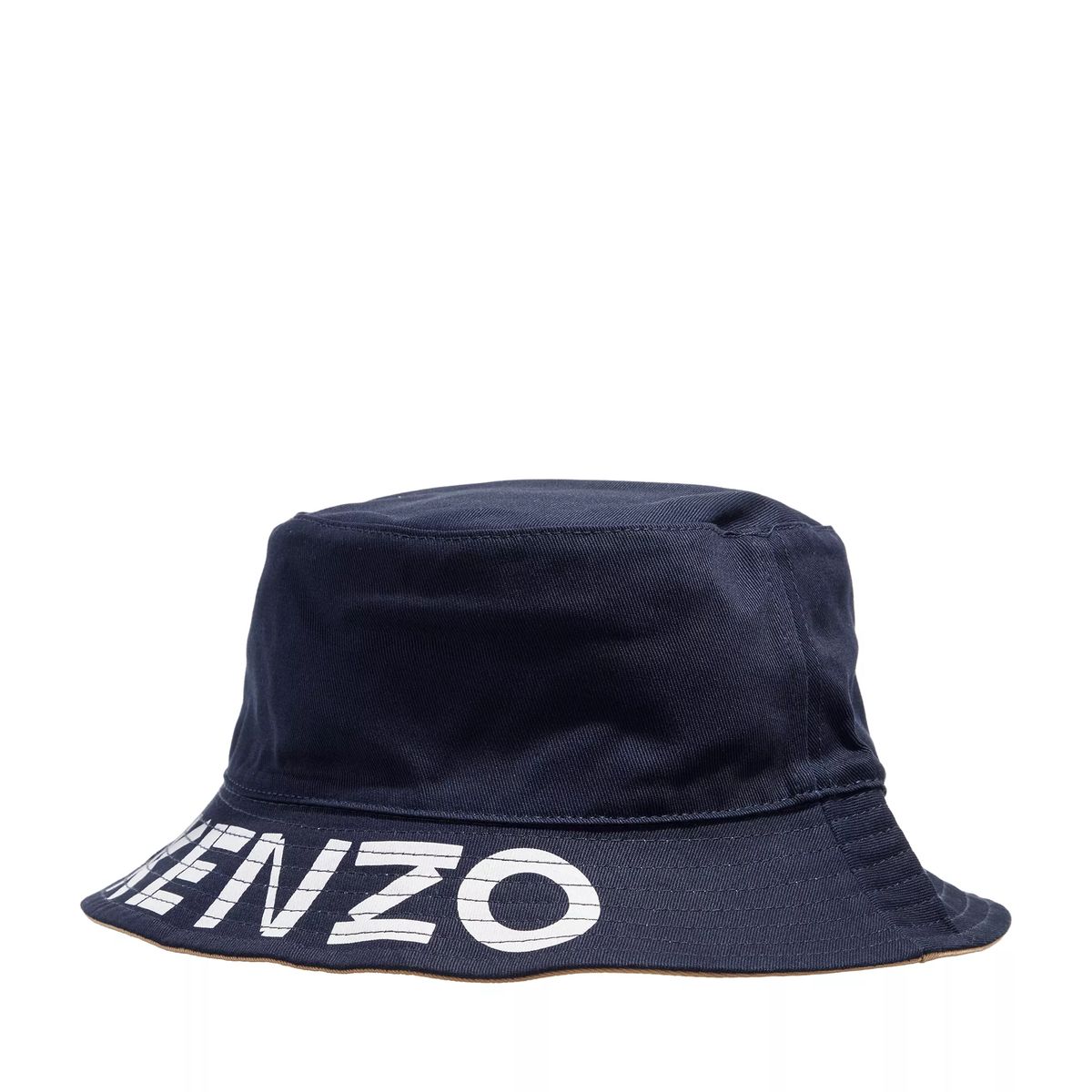 Wendbarer Baumwoll-Bucket Hat mit Logo