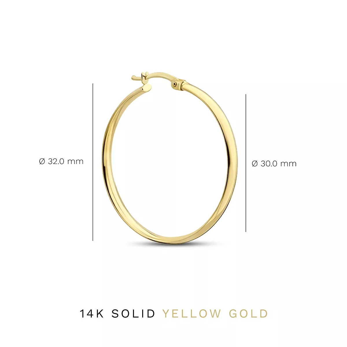 Klassische goldene Creolen