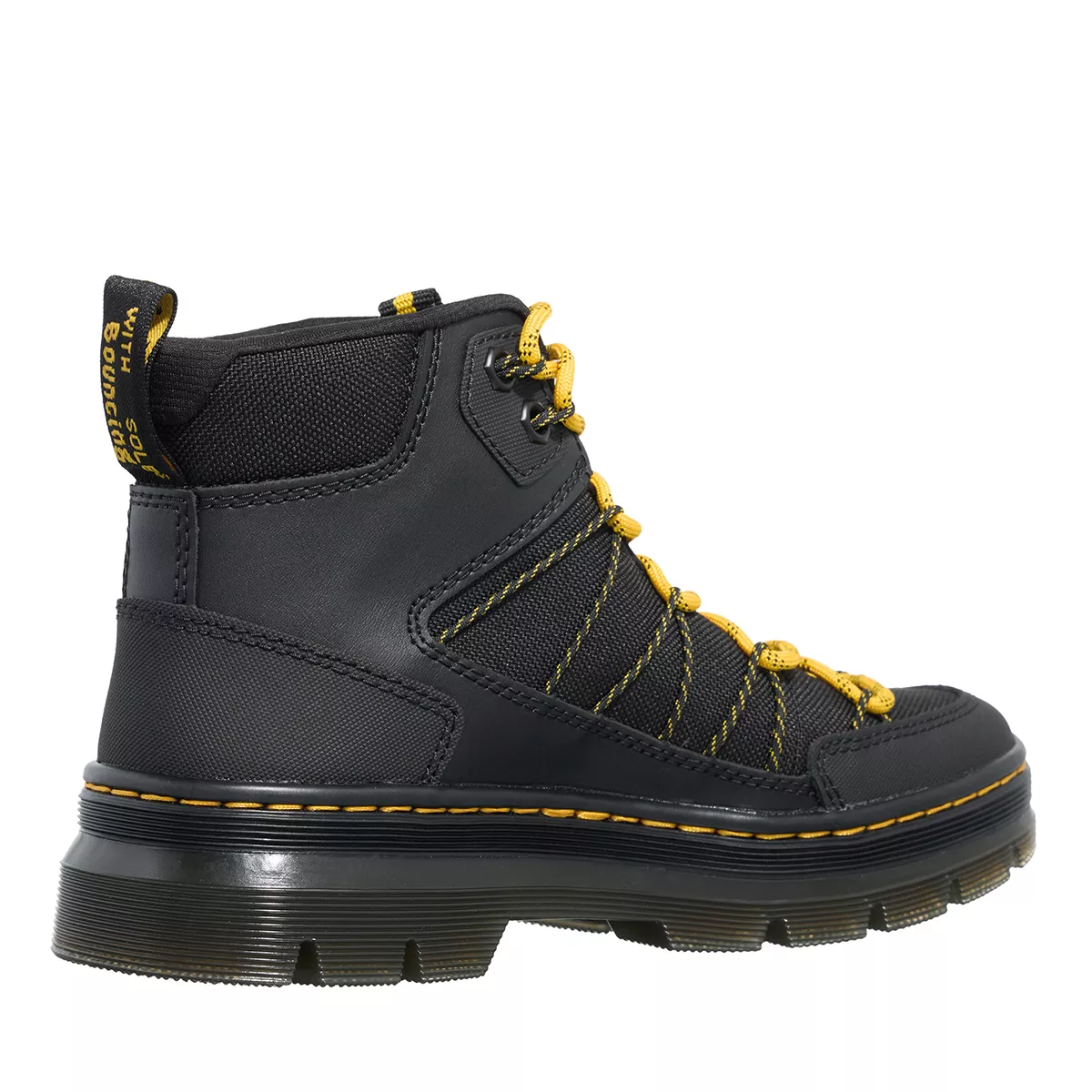 Schwarze Schnürstiefeletten