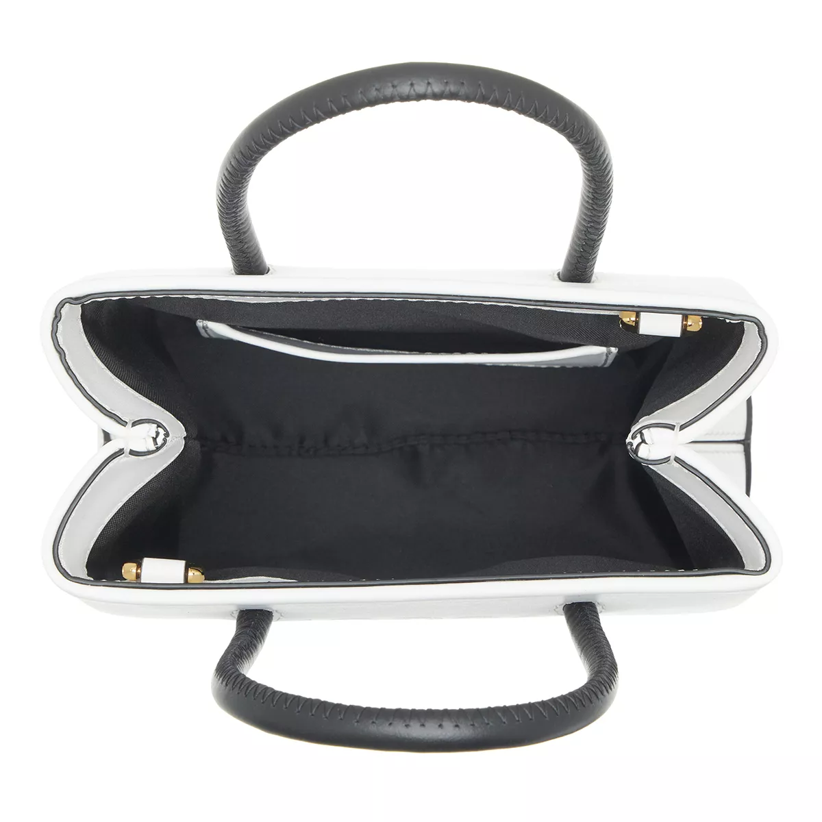 Minimalistische weiße Schultertasche mit Riemen