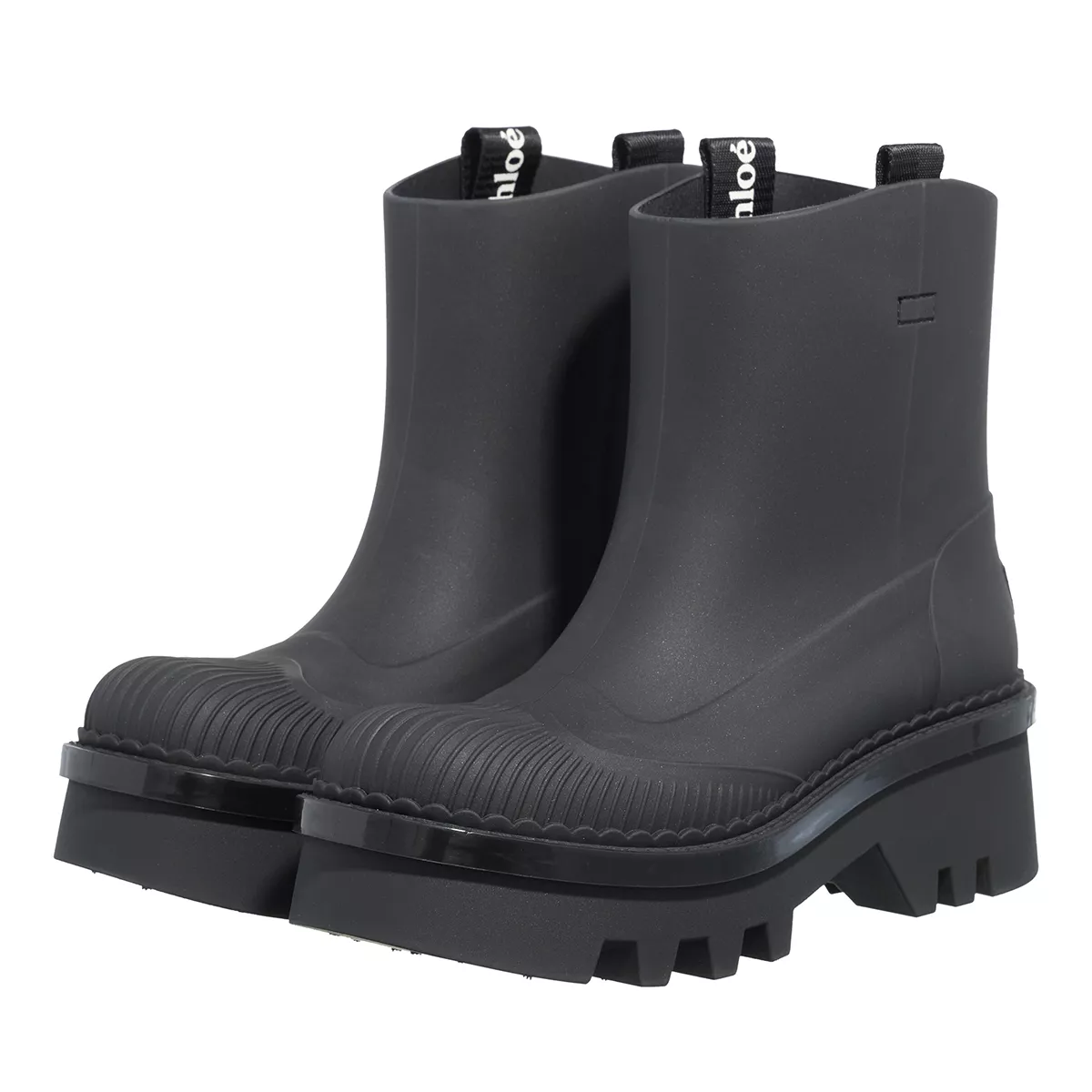 Chloé Raina Schwarzer Regenstiefel