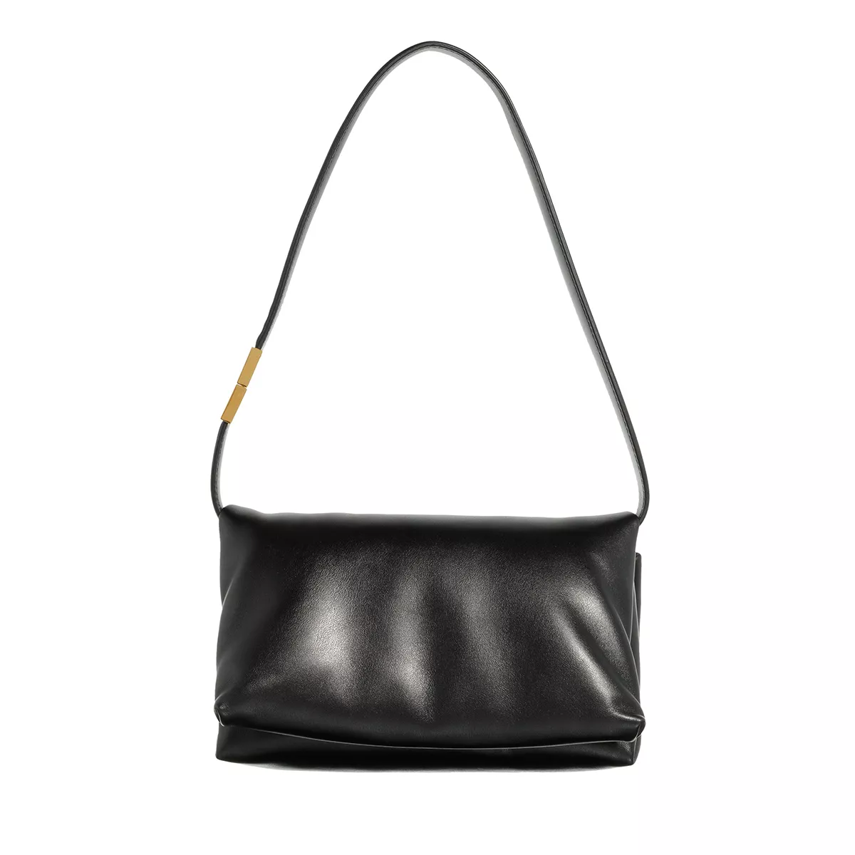 Gepolsterte Schultertasche aus Leder