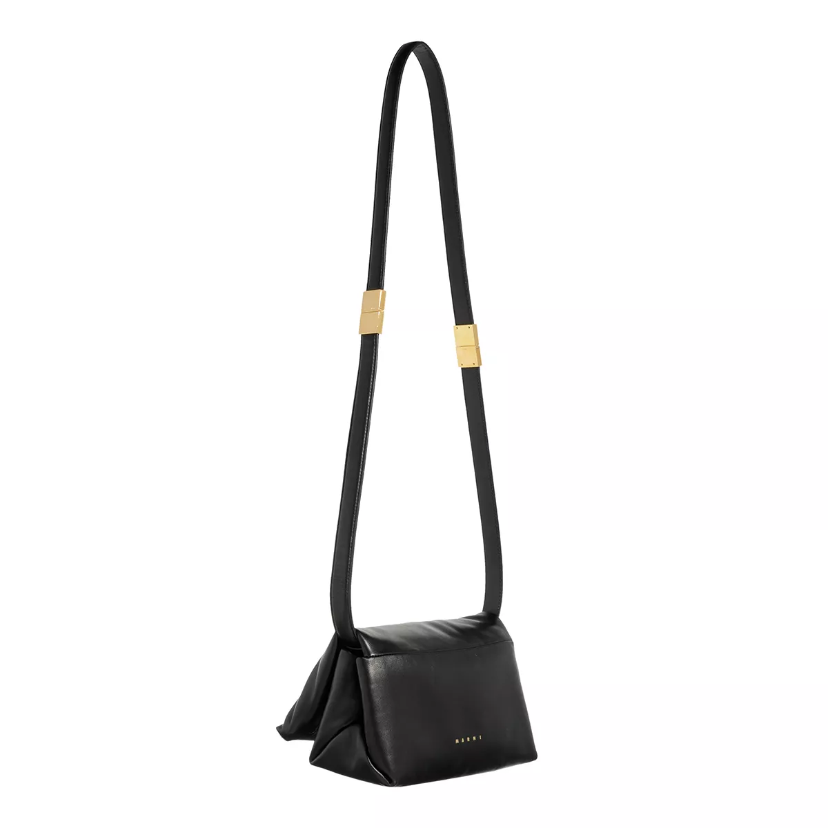 Gepolsterte Schultertasche aus Leder