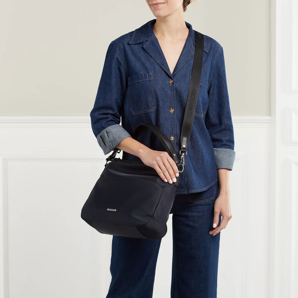 Klassische Hobo-Tasche mit verstellbarem Riemen
