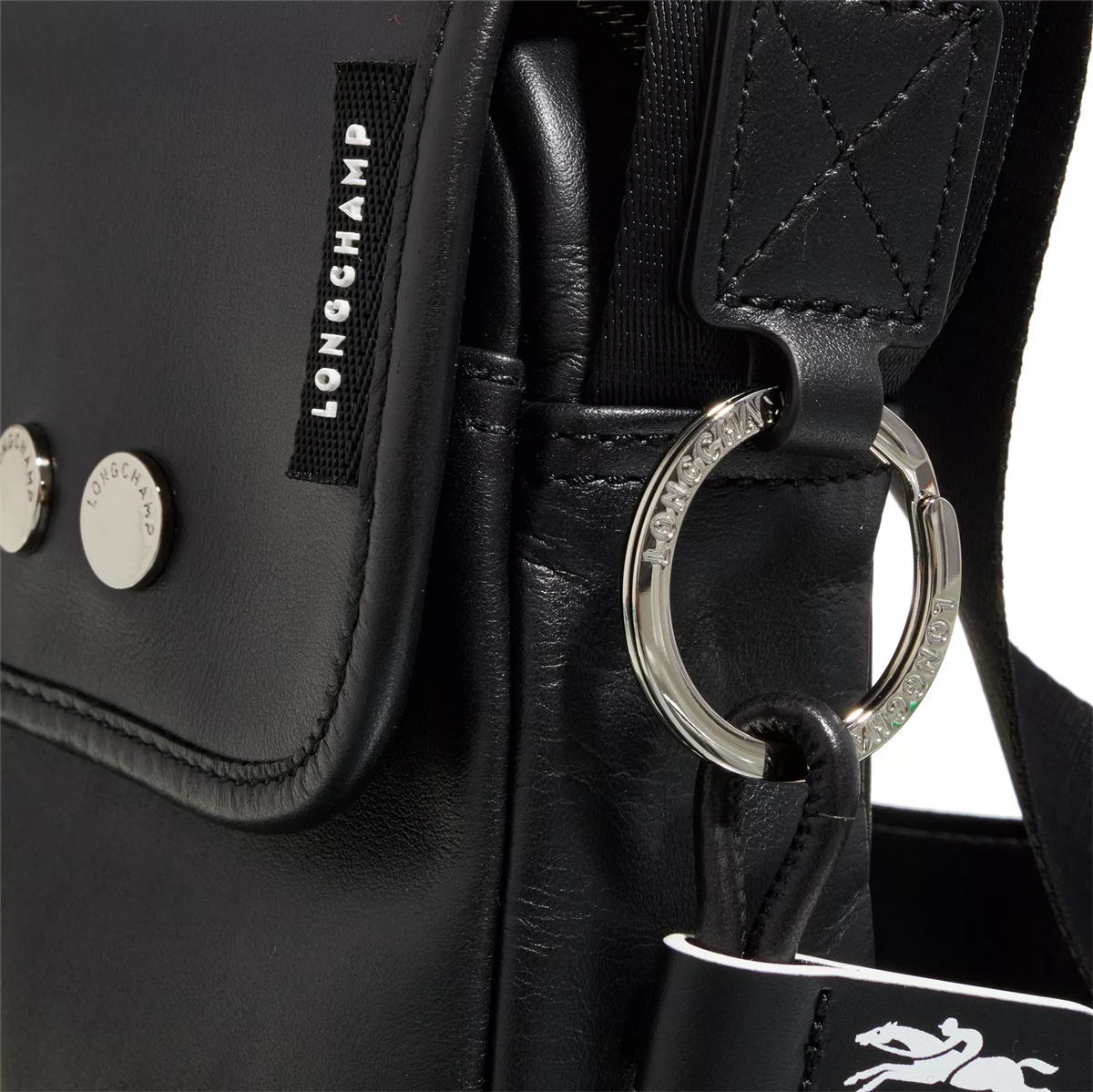 Elegante Leder-Umhängetasche mit Überschlag