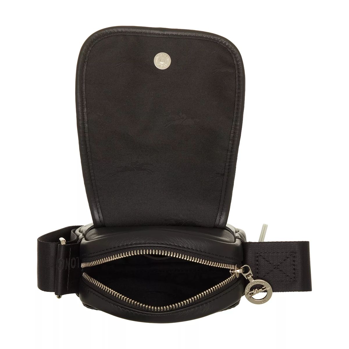 Elegante Leder-Umhängetasche mit Überschlag