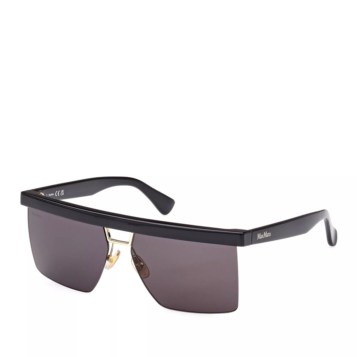 Elegante Flat Top Shield Sonnenbrille
