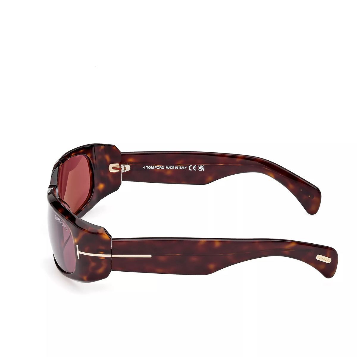 Sonnenbrille mit Schildpattrahmen und pinkfarbenen Gläsern