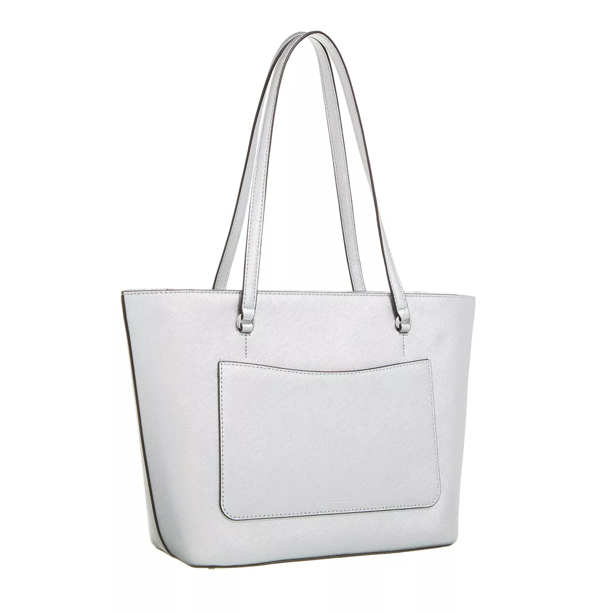 Silberfarbene metallische Medium Shopper Tote Bag