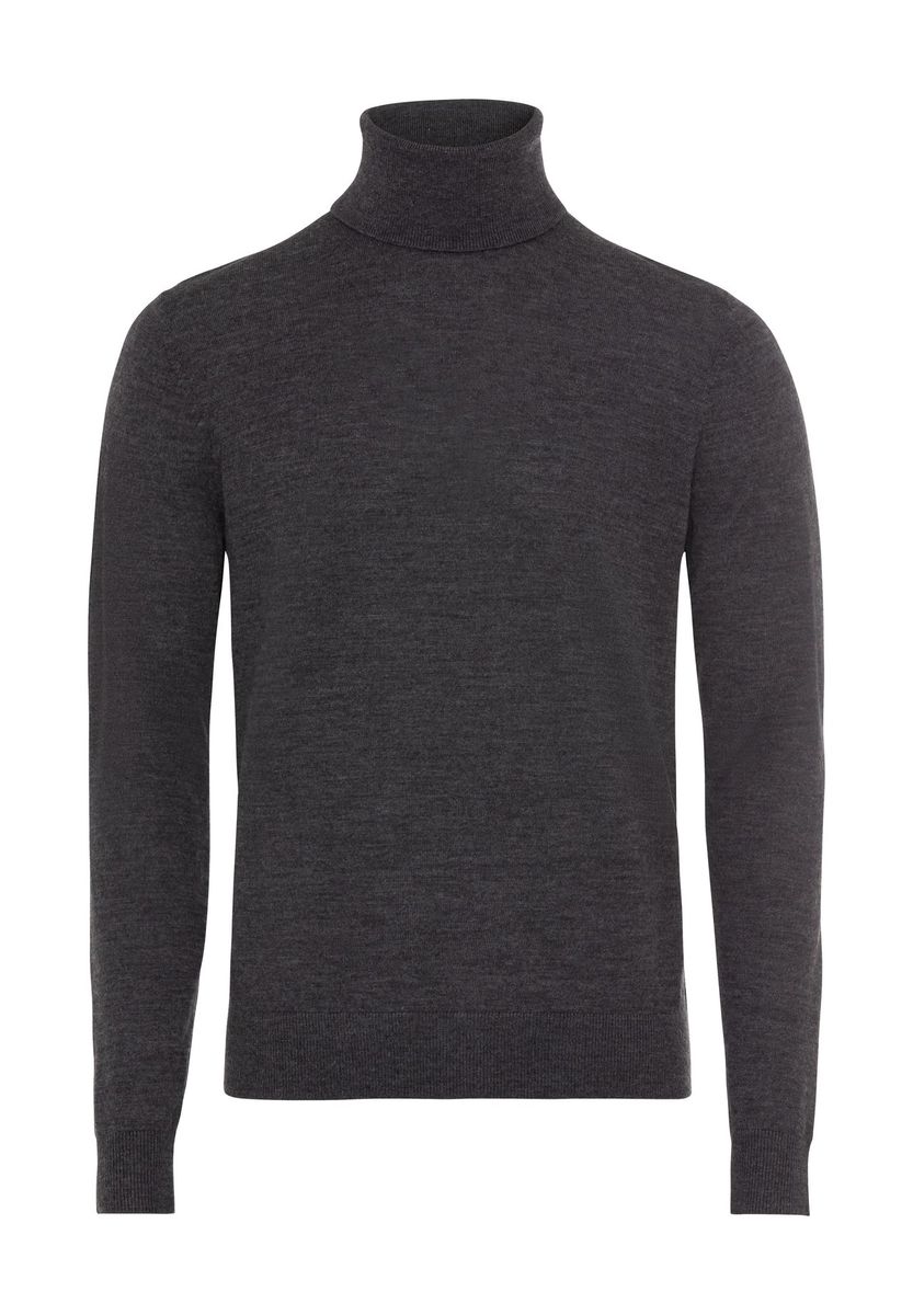 Herren Klassischer Woll-Rollkragenpullover